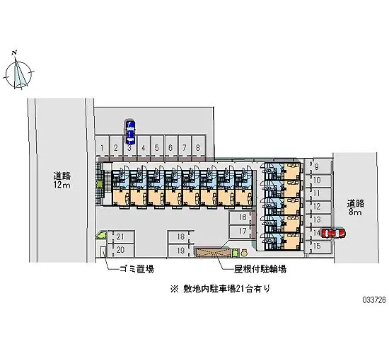 ★手数料０円★太田市新井町　月極駐車場（LP）